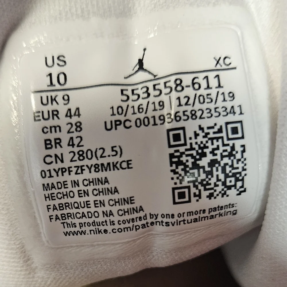 Nike Air Jordan 1 Low Retro "White Red" - Picture 7 of 9